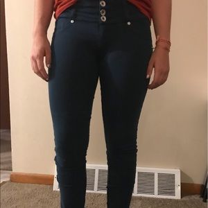 Dark Teal Jeggings